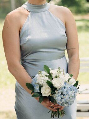 Six Stories Dusty Blue Dress Size US 6/UK 10